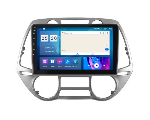 Штатная магнитола Lesko для Hyundai i20 I Auto A/C 2008-2012 экран 9" 2/32Gb CarPlay 4G Wi-Fi GPS Prime