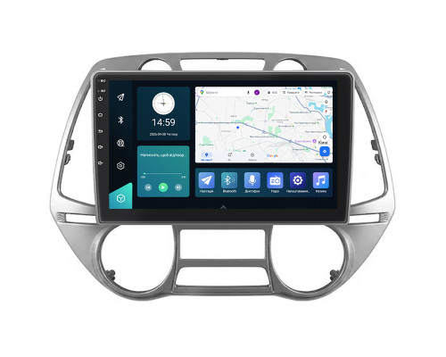 Штатная магнитола Lesko для Hyundai i20 I Auto A/C 2008-2012 экран 9" 2/32Gb 4G Wi-Fi GPS Top