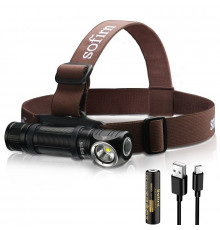 Ліхтарик Sofirn HS40 6000K SST40 IPX8 2000 Lumen black з акумулятором 18650 (1 х 3000мАг)