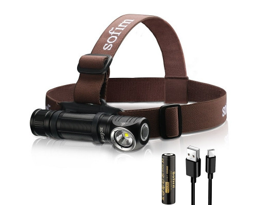 Ліхтарик Sofirn HS40 6000K SST40 IPX8 2000 Lumen black з акумулятором 18650 (1 х 3000мАг)