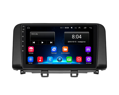 Штатная магнитола Lesko для Hyundai Kona I 2017-2020 экран 10" 2/32Gb Wi-Fi GPS Base