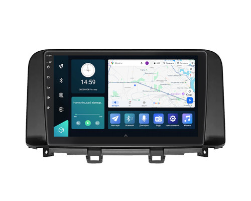 Штатная магнитола Lesko для Hyundai Kona I 2017-2020 экран 10" 4/64Gb 4G Wi-Fi GPS Top