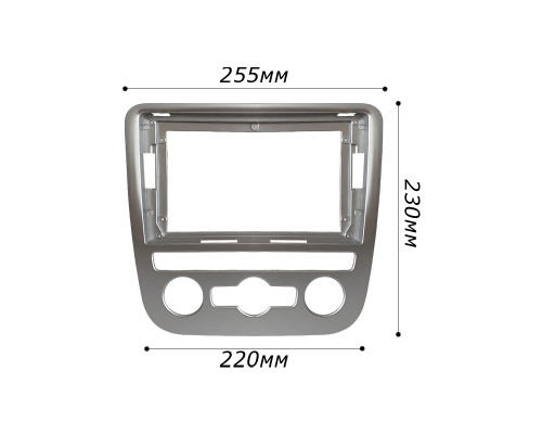 Переходная рамка Volkswagen Scirocco 2009-2014 Auto AC (7560) 9" Silver