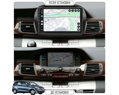 Штатная магнитола Lesko для Honda FR-V  2004-2009 экран 10" 4/64Gb 4G Wi-Fi GPS Top