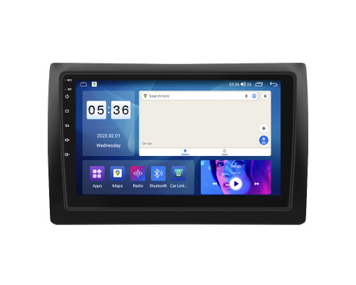 Штатная магнитола Lesko для Fiat Stilo  2001-2007 экран 9" 2/32Gb CarPlay 4G Wi-Fi GPS Prime