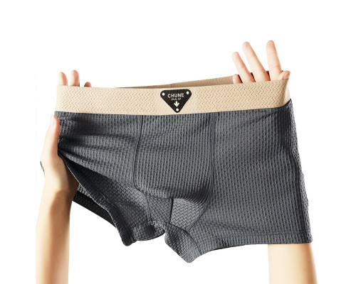 Набор мужских трусов боксеров B6425 Olive/Blue/Gray из 3 шт 3XL
