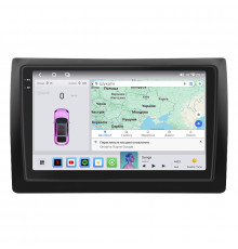 Штатная магнитола Lesko для Fiat Stilo  2001-2007 экран 9" 4/64 QLED CarPlay 4G Wi-Fi GPS 360 Prime