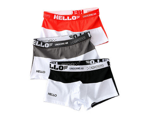 Набор мужских трусов боксеров PB3259 Coral/Gray/Black из 3 шт  L