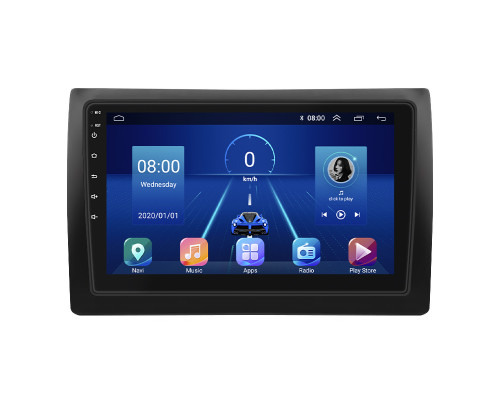 Штатная магнитола Lesko для Fiat Stilo  2001-2007 экран 9" 2/32Gb 4G Wi-Fi GPS Top