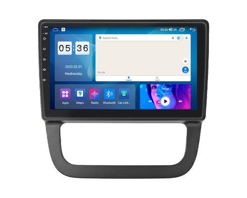 Штатная магнитола Lesko для Volkswagen Golf V Auto AC 2003-2009 экран 10" 2/32Gb CarPlay 4G Wi-Fi GPS Prime