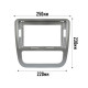 Переходная рамка Volkswagen Scirocco 2009-2014 Manual AC (7560) 9" Silver