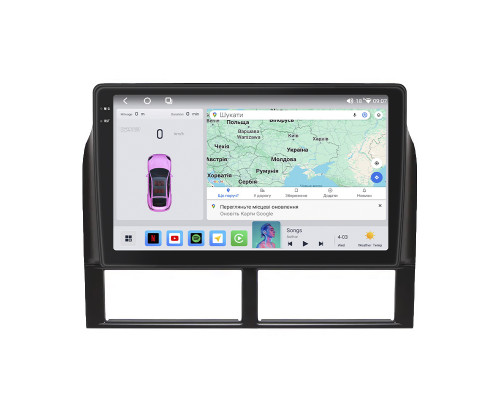 Штатная магнитола Lesko для Jeep Grand Cherokee II (WJ) 1998-2004 экран 9" 4/64 QLED CarPlay 4G Wi-Fi GPS 360 Prime
