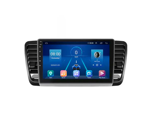 Штатная магнитола Lesko для Subaru Outback III 2003-2006 экран 9" 2/32Gb 4G Wi-Fi GPS Top