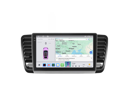 Штатная магнитола Lesko для Subaru Outback III Рестайлинг 2006-2009 экран 9" 4/64 QLED CarPlay 4G Wi-Fi GPS 360 Prime