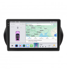 Штатная магнитола Lesko для Fiat Qubo I 2007-2016 экран 10" 4/64 QLED CarPlay 4G Wi-Fi GPS 360 Prime