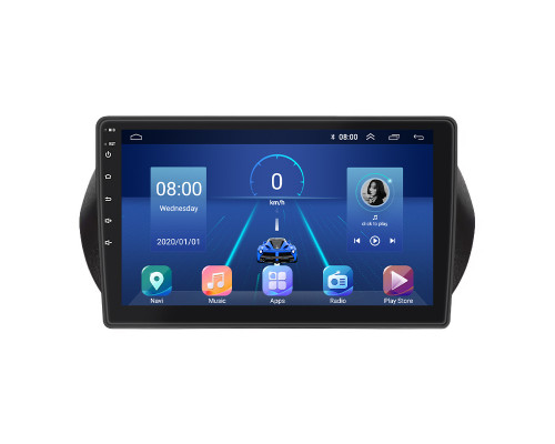 Штатная магнитола Lesko для Fiat Qubo I Рестайлинг 2016-2019 экран 10" 2/32Gb 4G Wi-Fi GPS Top