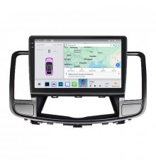 Штатная магнитола Lesko для Nissan Teana II 2008-2011 экран 10" 4/64 QLED CarPlay 4G Wi-Fi GPS 360 Prime