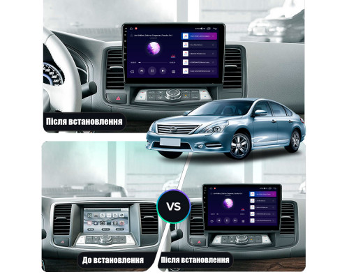Штатная магнитола Lesko для Nissan Teana II Рестайлинг 2011-2014 экран 10" 2/32Gb CarPlay 4G Wi-Fi GPS Prime