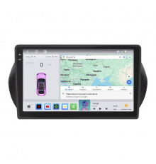 Штатная магнитола Lesko для Peugeot Bipper  2008-2018 экран 10" 4/64 QLED CarPlay 4G Wi-Fi GPS 360 Prime