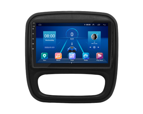 Штатная магнитола Lesko для Renault Trafic III Рестайлинг 2021-н.в экран 9" 2/32Gb 4G Wi-Fi GPS Top