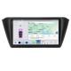 Штатная магнитола Lesko для Skoda Fabia III 2014-2018 экран 9" 4/64 QLED CarPlay 4G Wi-Fi GPS 360 Prime