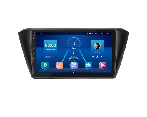 Штатная магнитола Lesko для Skoda Fabia III Рестайлинг 2018-2021 экран 9" 2/32Gb 4G Wi-Fi GPS Top