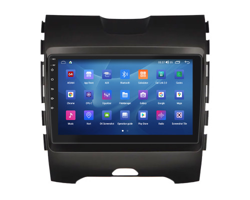 Штатная магнитола Lesko для Ford Edge II 2015-2018 экран 9" 2/32Gb CarPlay 4G Wi-Fi GPS Prime