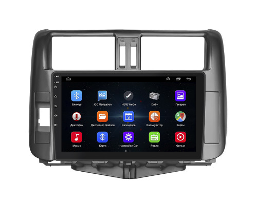 Штатная магнитола Lesko для Toyota Land Cruiser Prado 150 Series 2009-2013 экран 9" 1/16Gb Wi-Fi GPS Base