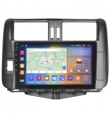 Штатная магнитола Lesko для Toyota Land Cruiser Prado 150 Series 2009-2013 экран 9" 2/32Gb CarPlay 4G Wi-Fi GPS Prime