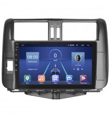 Штатная магнитола Lesko для Toyota Land Cruiser Prado 150 Series 2009-2013 экран 9" 2/32Gb 4G Wi-Fi GPS Top
