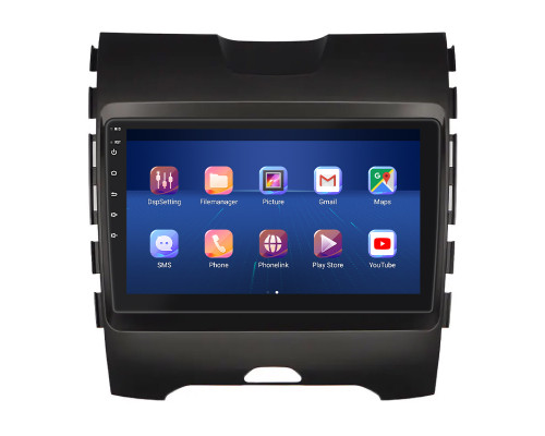 Штатная магнитола Lesko для Ford Edge II 2015-2018 экран 9" 4/64Gb 4G Wi-Fi GPS Top