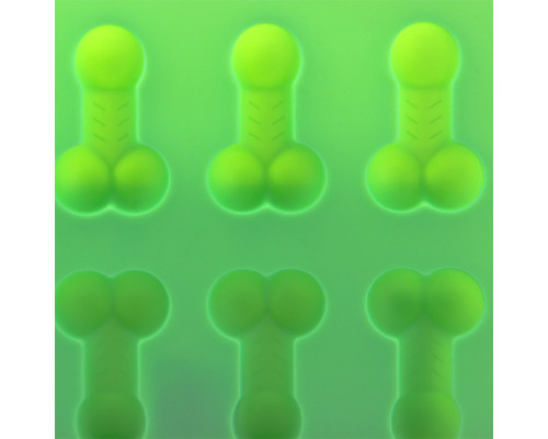 Силиконовая форма для льда CUMENSS фигурна пенисы Green