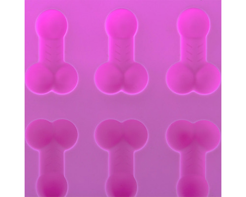 Силиконовая форма для льда CUMENSS фигурна пенисы Pink