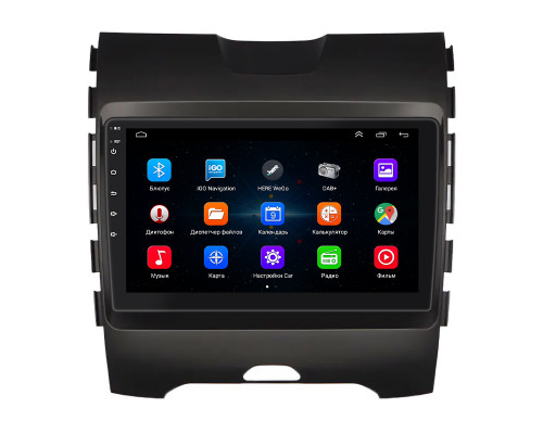 Штатная магнитола Lesko для Ford Edge II Рестайлинг 2018-н.в. экран 9" 1/16Gb Wi-Fi GPS Base