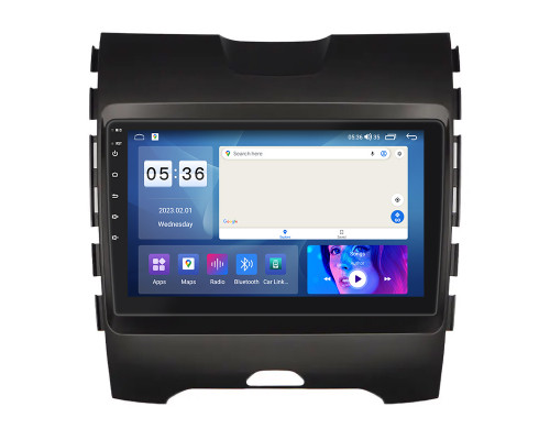 Штатная магнитола Lesko для Ford Edge II Рестайлинг 2018-н.в. экран 9" 2/32Gb CarPlay 4G Wi-Fi GPS Prime