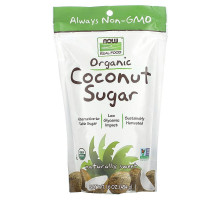 Кокосовий цукор, Coconut Sugar, NOW Foods, Real Food, органік, 454 гр