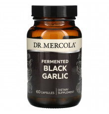 Чорний часник, Black Garlic, Dr. Mercola, ферментований, 60 капсул