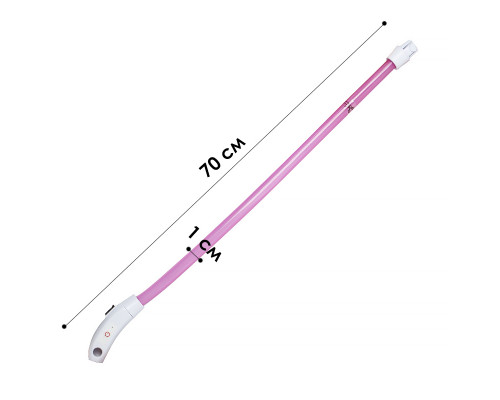 Светодиодный LED ошейник L-18 USB светящийся водоотталкивающий для собак и котов  Pink L