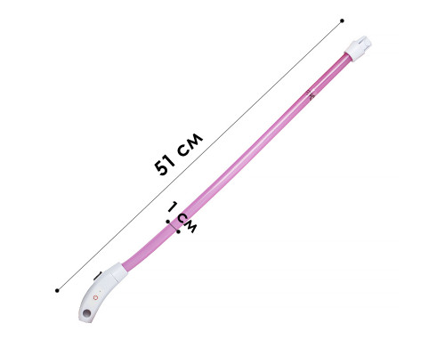 Светодиодный LED ошейник L-18 USB светящийся водоотталкивающий для собак и котов  Pink M