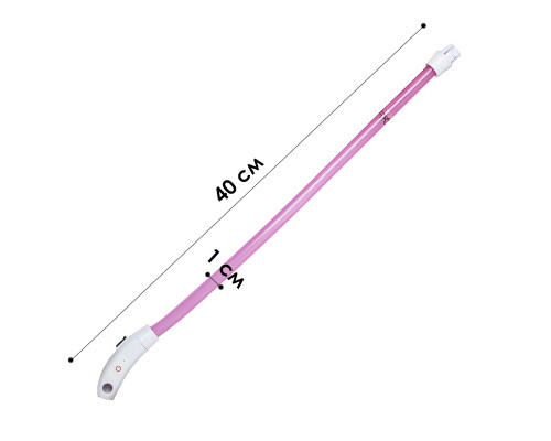 Светодиодный LED ошейник L-18 USB светящийся водоотталкивающий для собак и котов  Pink S