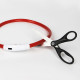 Светодиодный LED ошейник L-18 USB светящийся водоотталкивающий для собак и котов  Red S