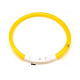 Светодиодный LED ошейник L-18 USB светящийся водоотталкивающий для собак и котов  Yellow M