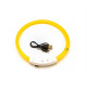 Светодиодный LED ошейник L-18 USB светящийся водоотталкивающий для собак и котов  Yellow S