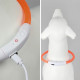 Светодиодный LED ошейник L-18 USB светящийся водоотталкивающий для собак и котов  Orange L
