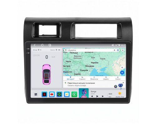 Штатная магнитола Lesko для Toyota Land Cruiser 70 Series 2009-2020 экран 9" 4/64 QLED CarPlay 4G Wi-Fi GPS 360 Prime