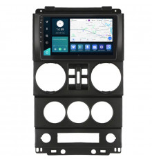 Штатная магнитола Lesko для Jeep Wrangler 4 doors 2007-2010 экран 9" 6/128Gb 4G Wi-Fi GPS Top