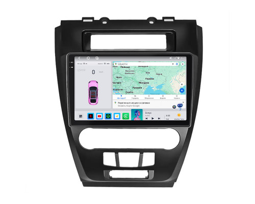 Штатная магнитола Lesko для Ford Fusion I 2002-2005 экран 9" 4/64 QLED CarPlay 4G Wi-Fi GPS 360 Prime