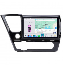 Штатная магнитола Lesko для Honda Civic IX Рестайлинг ver. 2 2013-2017 экран 9" 4/64 QLED CarPlay 4G Wi-Fi GPS 360 Prime