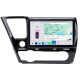 Штатная магнитола Lesko для Honda Civic IX Рестайлинг ver. 2 2013-2017 экран 9" 4/64 QLED CarPlay 4G Wi-Fi GPS 360 Prime
