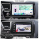 Штатная магнитола Lesko для Honda Civic IX Рестайлинг ver. 2 2013-2017 экран 9" 4/64 QLED CarPlay 4G Wi-Fi GPS 360 Prime